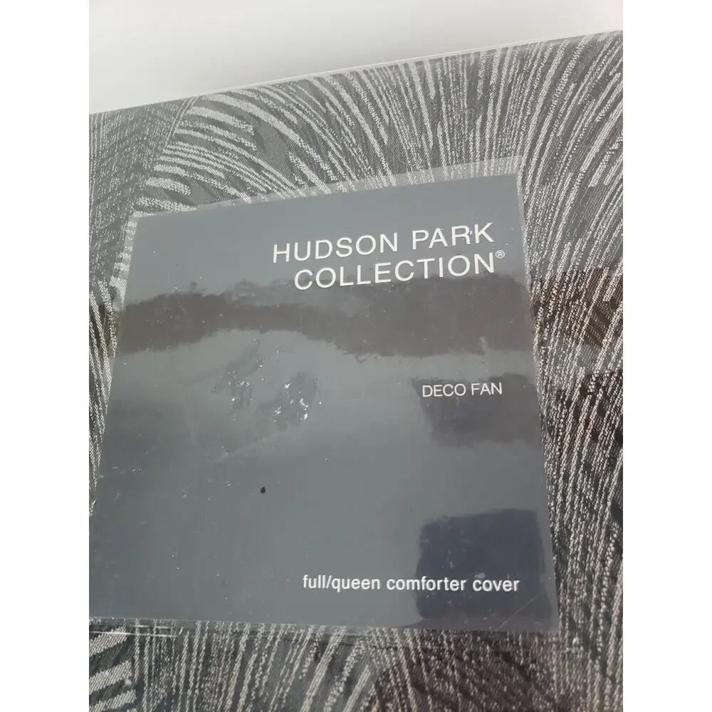Hudson Park Collection Full/queen Comforter cover Deco Fan New never opened